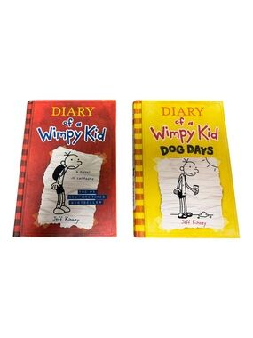 Diary of a Wimpy Kid & Dog Days | By Jeff Kinney | Set Of 2 Hardcover Books
